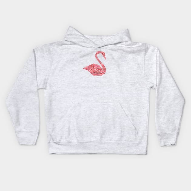 Emma Swan Red Swan Kids Hoodie by jabberdashery